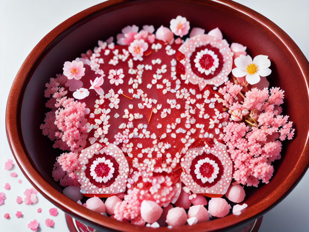 一碗日式櫻花與和果子
